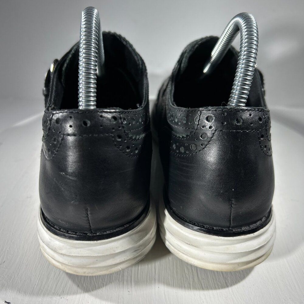 Cole Haan Wingtip Monk Strap Buckle Double Strap Womens Dress Shoes Size 9 Black - Picture 6 of 12